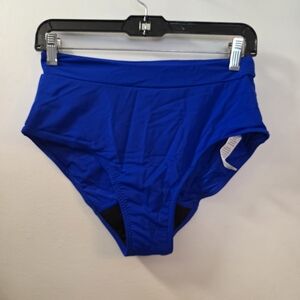 H&M Deep Blue High-Waist Swim Briefs